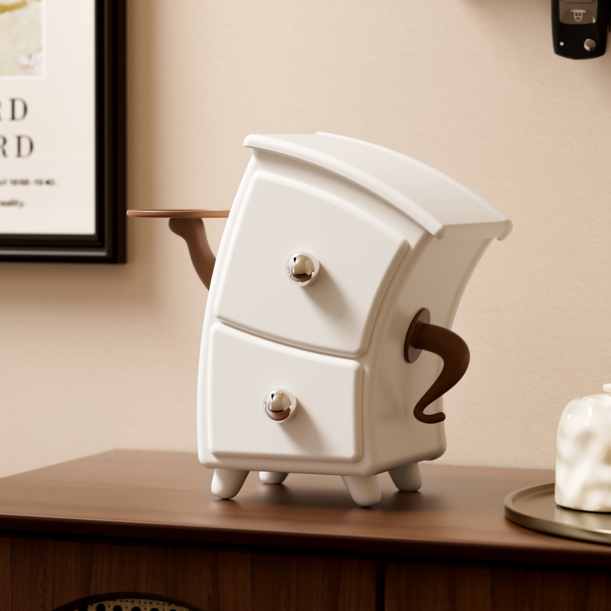 Creative bendable drawer-style desktop storage box 3 02