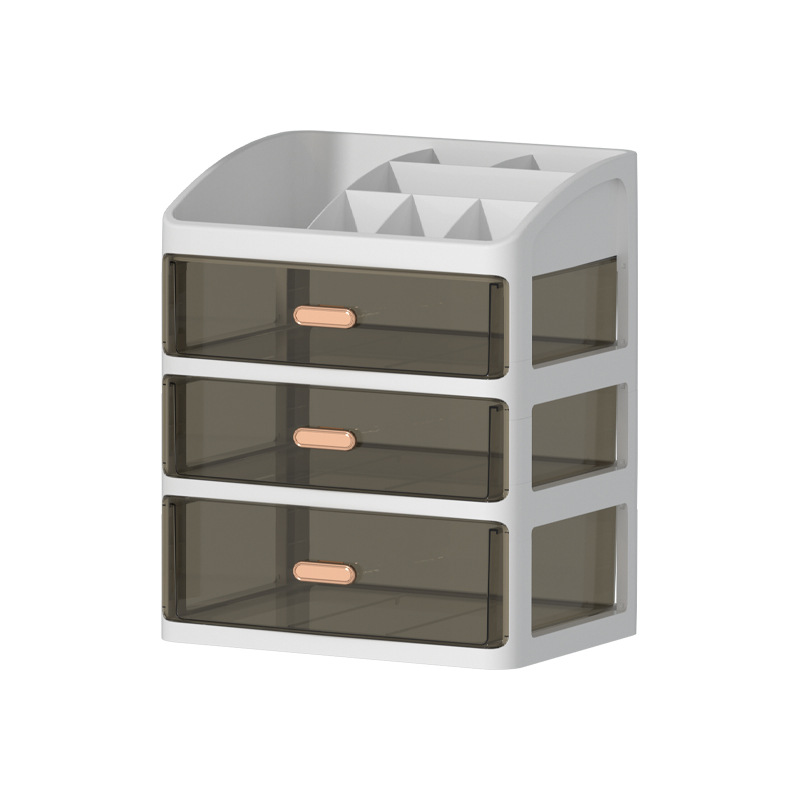 Desktop multi-layer transparent drawer storage box 9