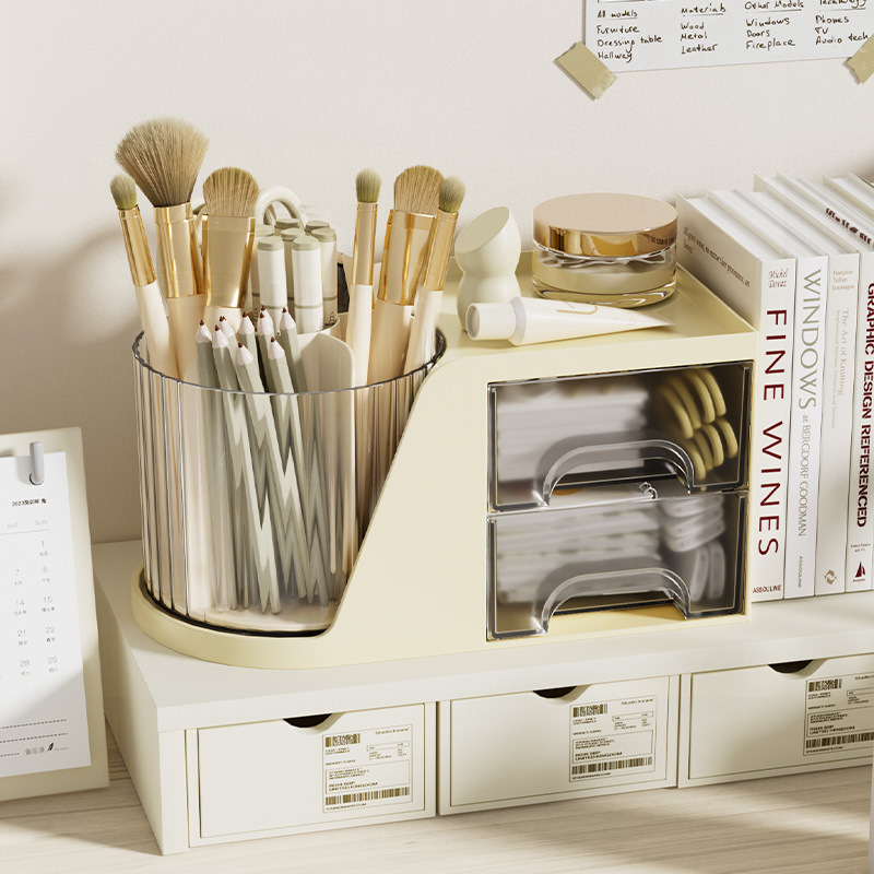 Desktop rotating makeup brush holder 5 02