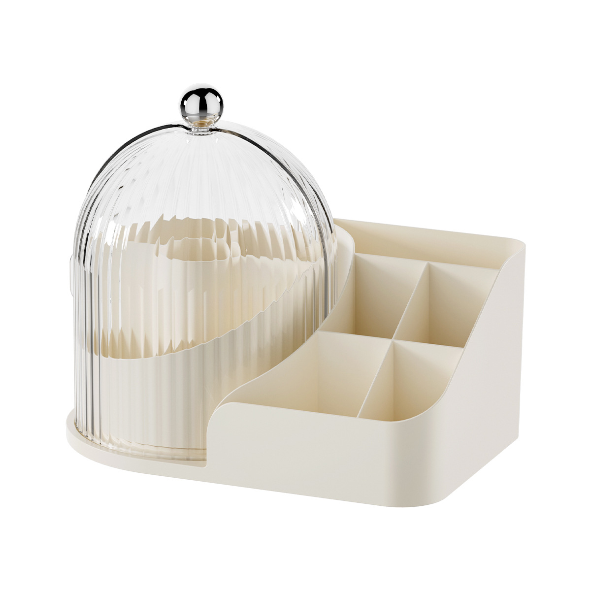 Dustproof transparent rotating makeup storage box 6 01