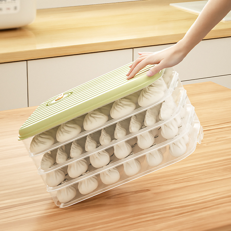 Food-grade material dumpling storage container 2