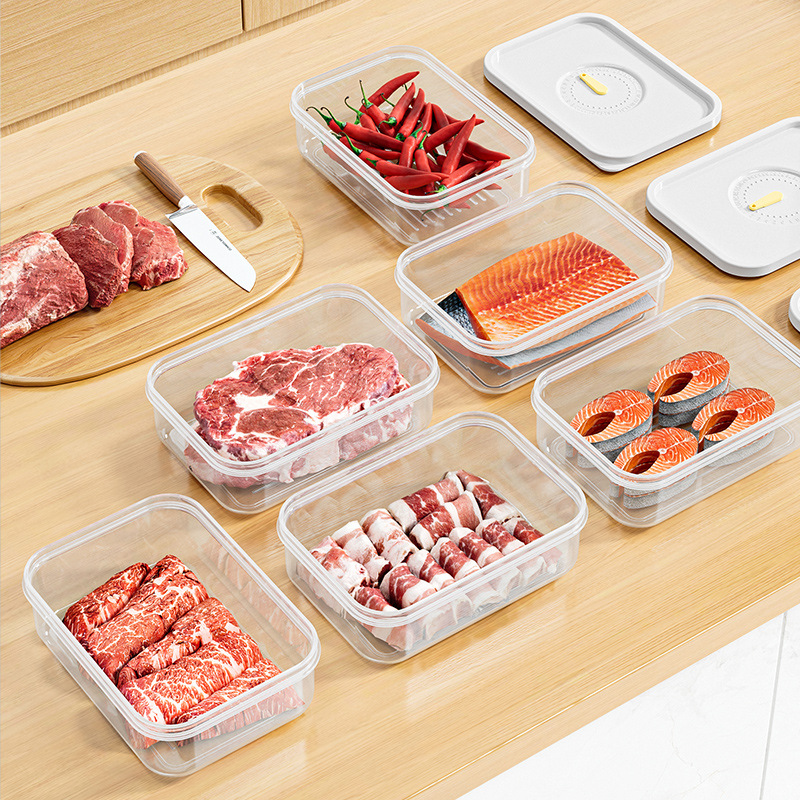 Thickened food-grade container for repackaging frozen meat 10