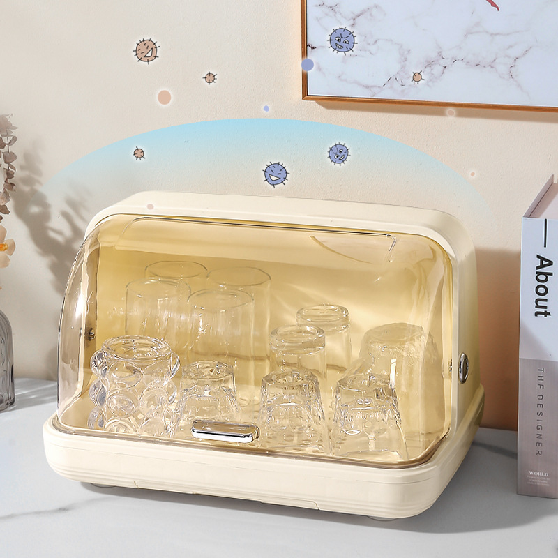 Desktop storage box with drip cup holder 38 01