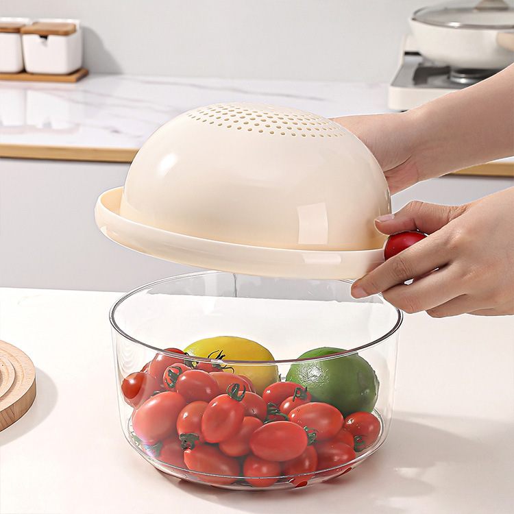 Double-layer dopamine fruit and vegetable washing basket 40 02