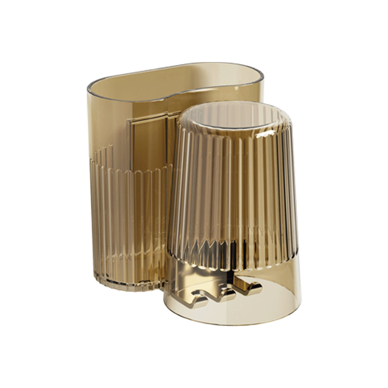 Luxury bathroom wall-mounted no-drill toothbrush holder 18