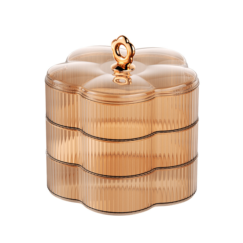 Luxury flower-shaped fruit and snack storage box 34 01