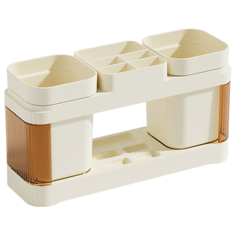 Simple toothbrush cup and toothpaste storage rack 25