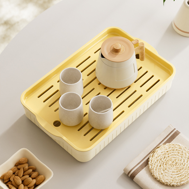 Japanese-style minimalist portable tea tray 42 02