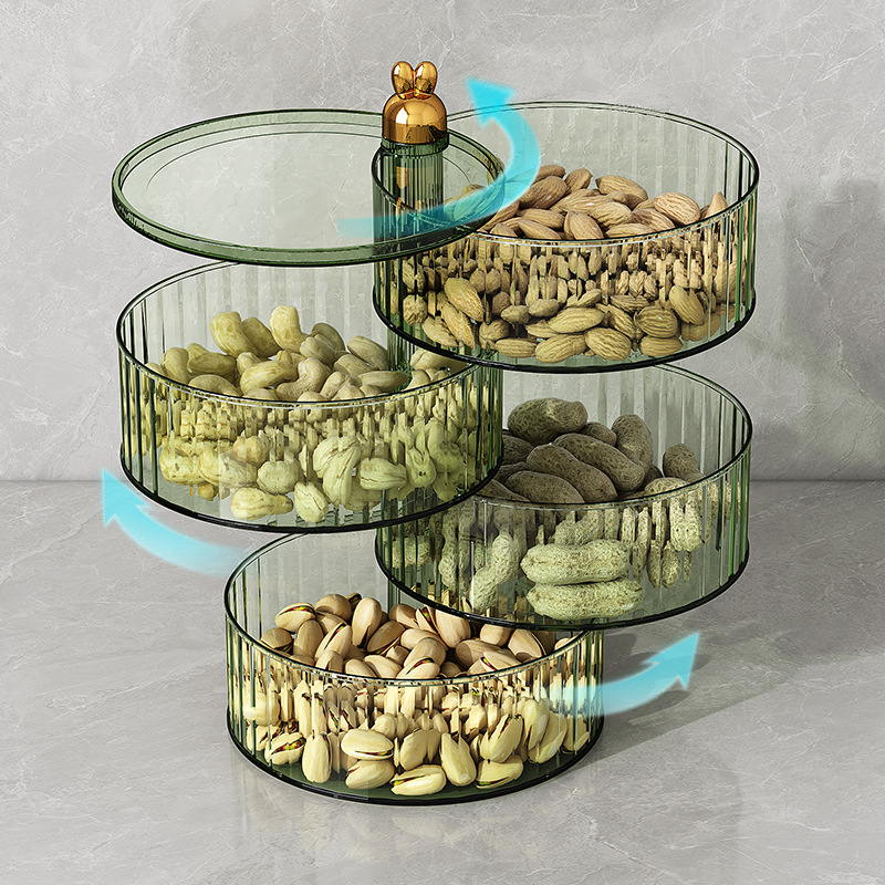 Home Luxury Transparent Nut and Snack Storage Box 41 02