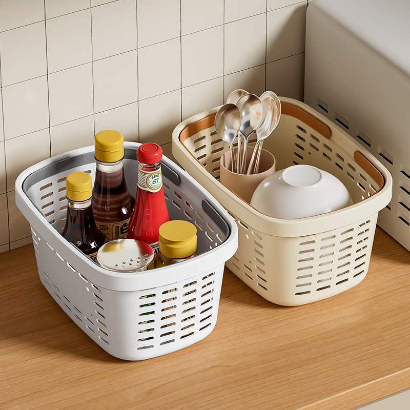 Japanese-style minimalist clutter organizing basket 50 02