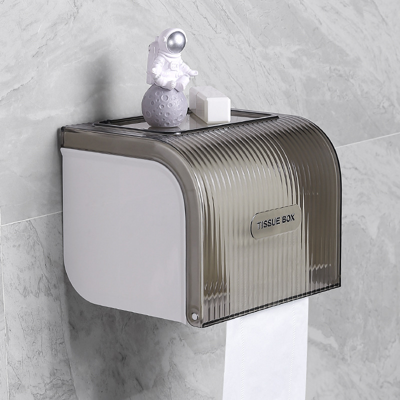 No-drill waterproof toilet paper holder 48