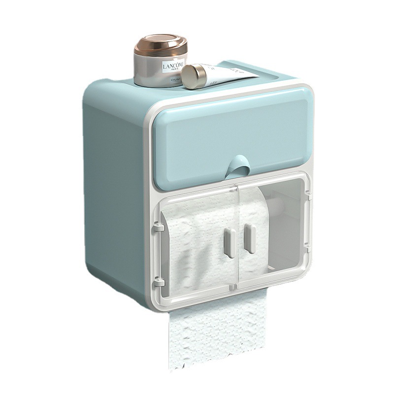 Simple transparent tissue box for bathroom 54 02